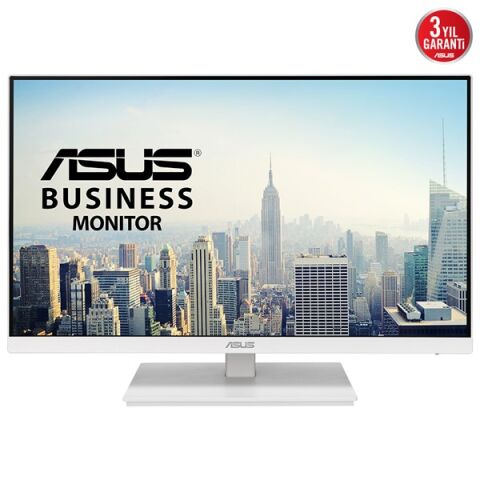 ASUS 23.8'' IPS VA24EQSB-W 75Hz HDMI-DP EV Ofis Tipi Pivot Monitör Beyaz