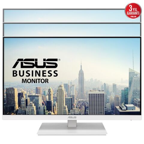 ASUS 23.8'' IPS VA24EQSB-W 75Hz HDMI-DP EV Ofis Tipi Pivot Monitör Beyaz