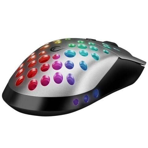 Rampage SMX-R66 ROCKET Ultra Hafif Gümüş RGB Ledli 12000dpi Gaming Oyuncu Mouse