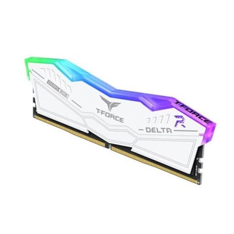 TEAM 32GB (2X 16GB) DDR5 6400MHZ CL40 RGB DUAL KIT PC RAM T-FORCE DELTA WHITE FF4D532G6400HC40BDC01 BEYAZ