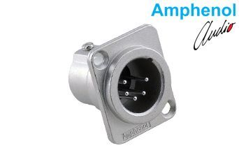 Amphenol AC5MDZ 5 Pin XLR Erkek Şase Konnektör