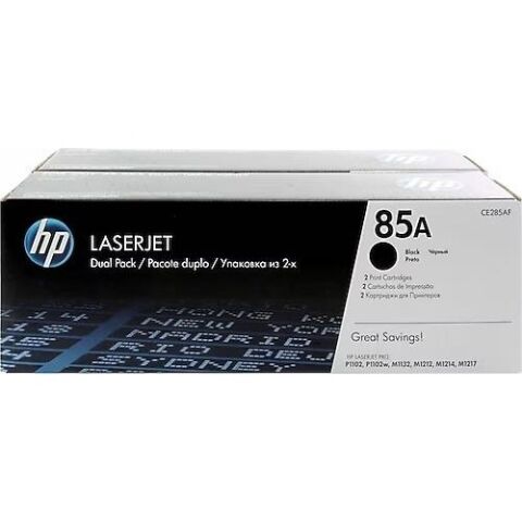 <![CDATA[Hp Ce285af (85A) Sıyah Toner 1.600 Sayfa 2-li paket]]>