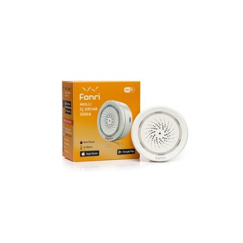 Fonri Wf3-Al1-0401-01 Wıfı Kablosuz Nas-Ab02w0 Isı Nem Ölçer Akıllı İç Siren