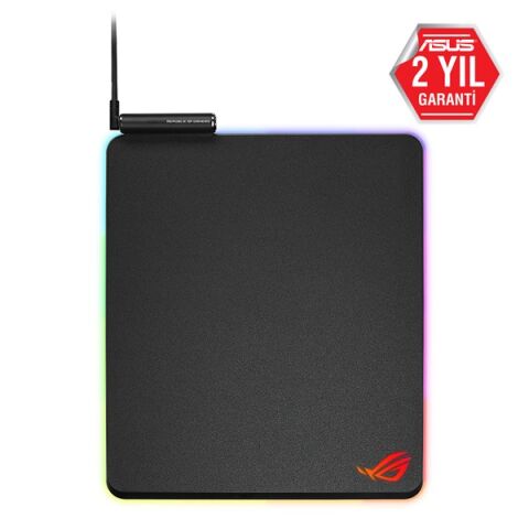 Asus Rog Balteus Qı Rgb Gamıng Mouse Pad Aura Sync Rgb Sert Yüzey Usb Geçişi Kaymaz Kauçuktan Taban Kablosuz Sarj