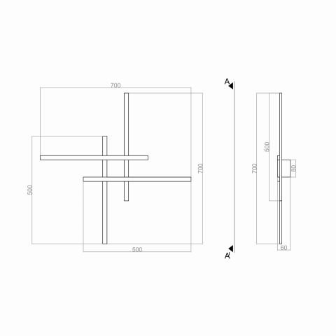 Led Aplik PLA74156 Compass Duvar Aplik