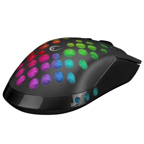 Rampage SMX-R66 ROCKET Ultra Hafif Siyah RGB Ledli 12000dpi Gaming Oyuncu Mouse
