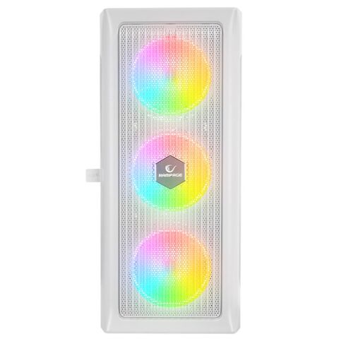 RAMPAGE 650W 80+ PROLIX MESH 4-RGB FANLI GAMING MID-TOWER PC KASASI BEYAZ