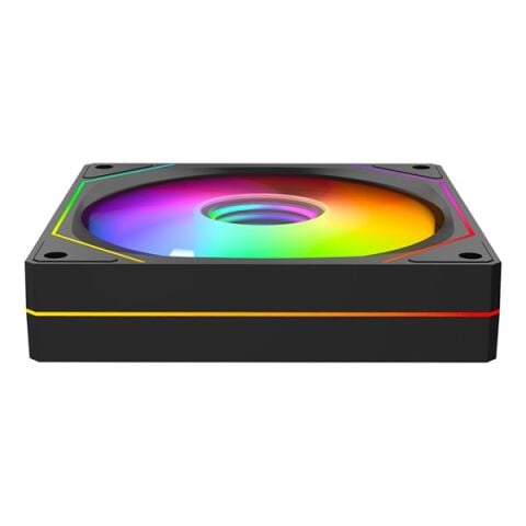 RAMPAGE 7C-120S Double Ring Aynalı ARGB Siyah Kasa Fanı