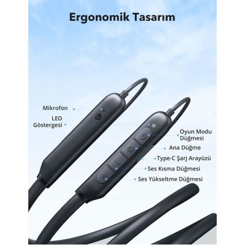 Taotronıcs TT-BH115 Surround-Ll Wireless Earbuds Siyah