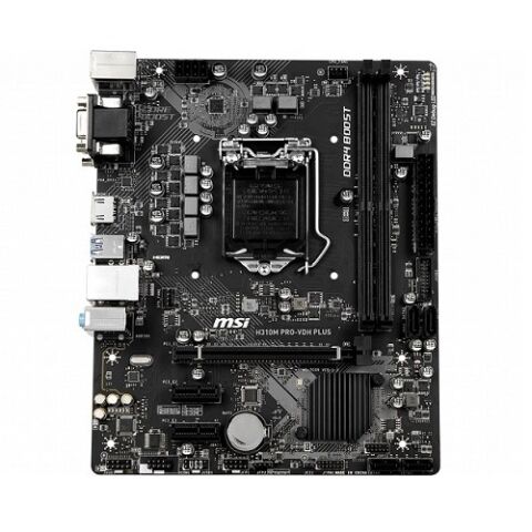 MSI H310M PRO-VDH PLUS DDR4 HDMI DVI PCIe 16X v3.0 1151p v2 mATX