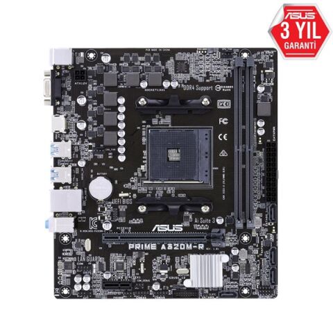 ASUS PRIME A320M-R-SI DDR4 HDMI PCIE 3.0 AM4 mATX